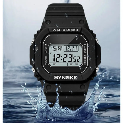 SYNOKE Outdoor Military Mens Digital Watch Waterproof