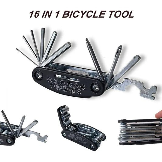 16 in 1 Mountain Bike Portable Socket Multipurpose Wrench