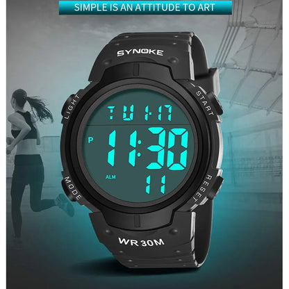 SYNOKE Mens Digital Watch 30M Waterproof MultiFunction