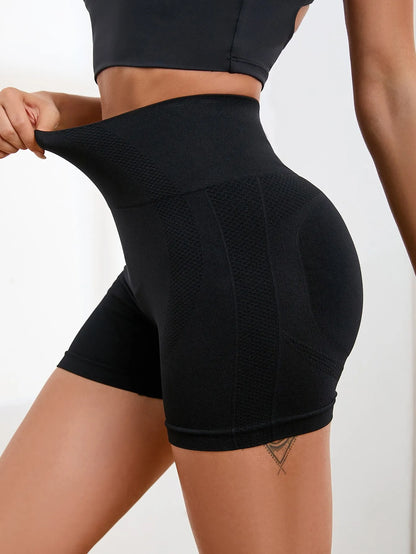 Womens Yoga Shorts Fitness Seamless Sportwear