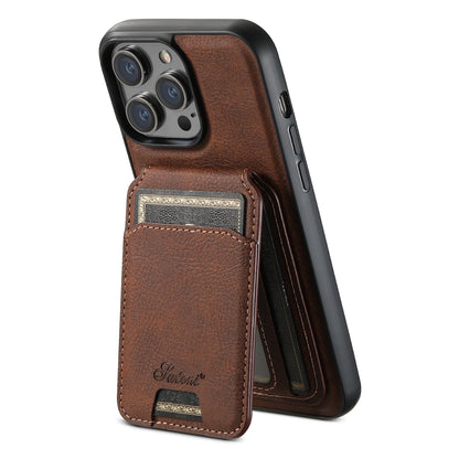 Magnetic Card Holder Leather Phone Case For iPhone 16 15 14 13 12