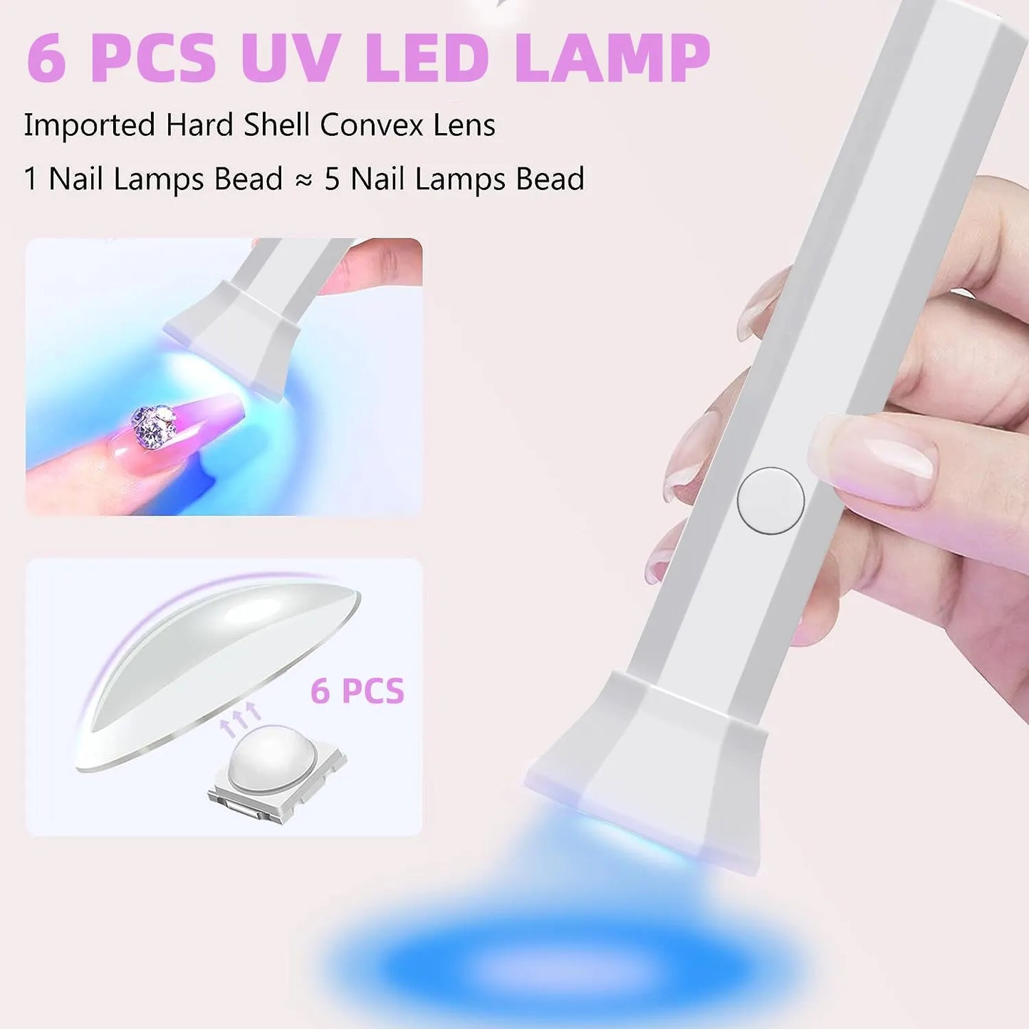 Portable Nail Dryer Lamp UV LED Light