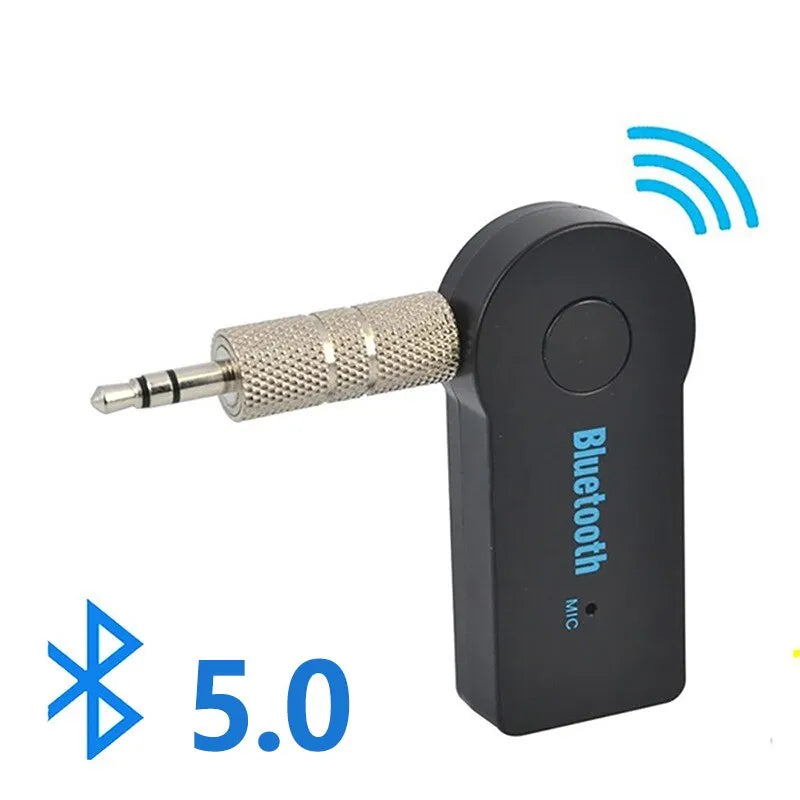 2 In 1 Wireless Car Bluetooth Receiver Adapter 3.5MM AUX Audio Stereo for PC