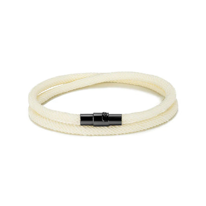 Minimalist Double Layer Rope Magnet Clasp Bracelet for Men Women