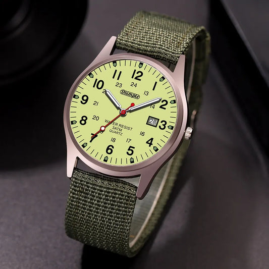 Fashion Mens Watch Luminous Hands Military Sports