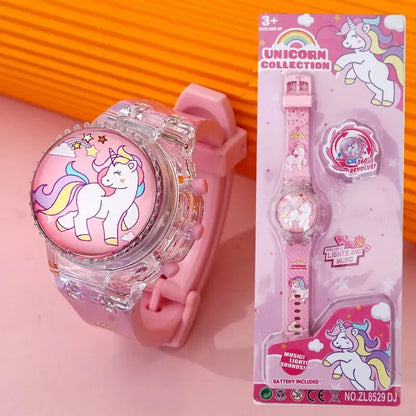 Creative Unicorn Light up Watch Students Watch