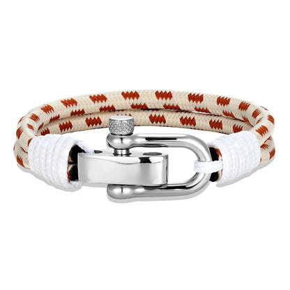 Nautical Style Double Strand Rope With Stainless Steel Shackle Clasp