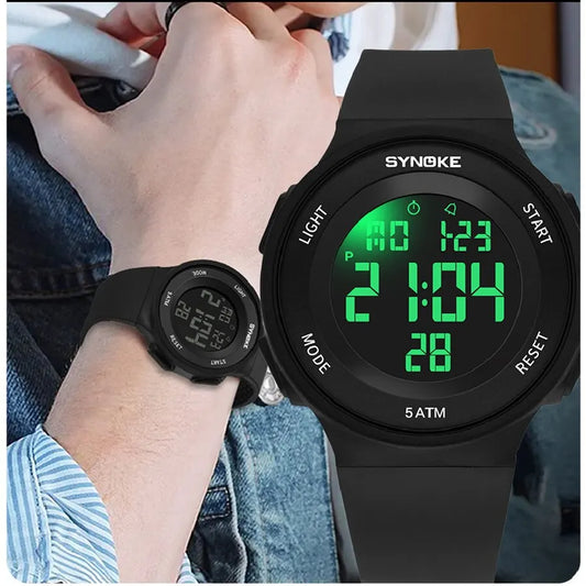 Mens Multifunction Military Sports Waterproof Luminous Led Digital Watch