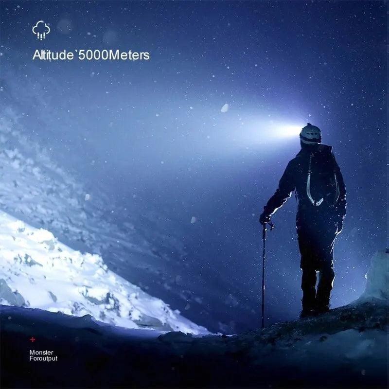 5 LED Flashlight Rechargeable Head Light Headlamp