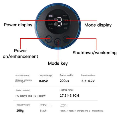 EMS Neck Electric Massager Set
