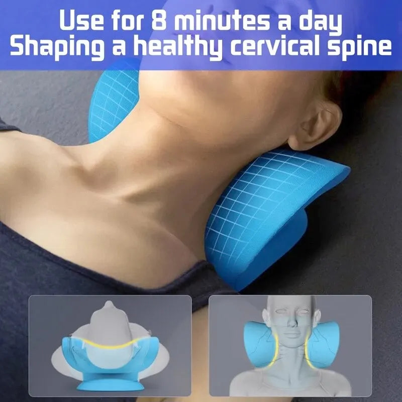 Neck Stretcher Relaxer Pillow Cervical Chiropractic Traction