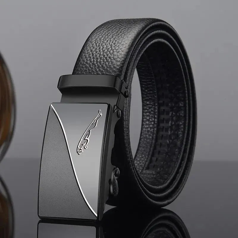 Mens Belt Metal Buckle High Quality PU Leather