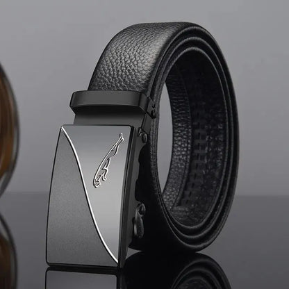 Mens Belt Metal Buckle High Quality PU Leather