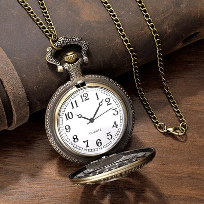 Quartz Pocket Watch Necklace Pendant