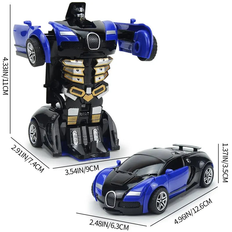 Transform CarRobot Push and Go Vehicle Car Toy