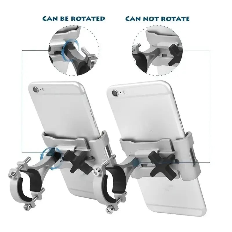 Metal Motorcycle Bike Phone Holder Aluminum Alloy Bracket