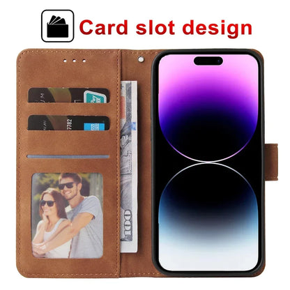 Leather Wallet Phone Case For iPhone 16 15 14 13 12 Pro Max Plus