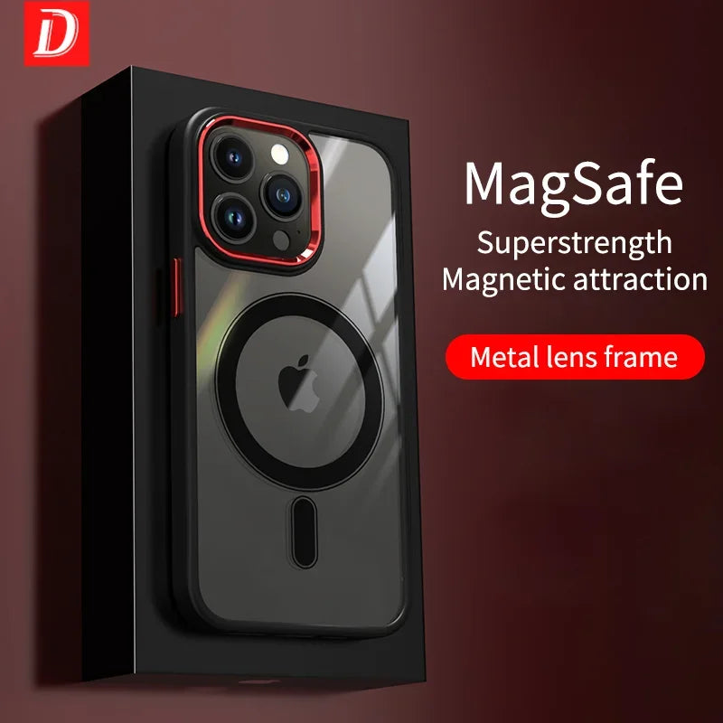 Magnetic Magsafe Clear HD Phone Case For iPhone 16 15 14 13 12 Pro Max