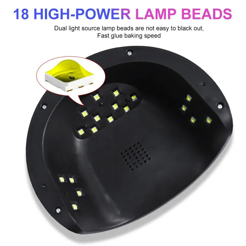 Nail Dryer Lamp 18 LEDS Infrared Sensor Manicure