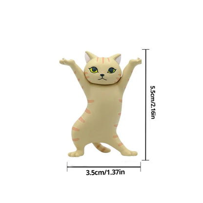 5 Models Dancing Cat Figure Decoration Cat Capsule Toy Doll Cake Decoration