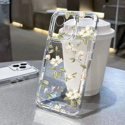 Flower Soft Fundas Phone Case For iPhone 16 15 14 Pro Max