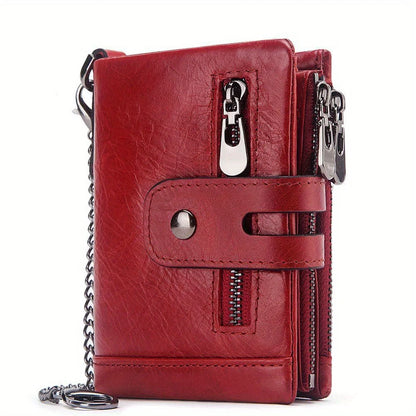 Genuine Leather RFID Mens Cowhide Wallet Card Holder