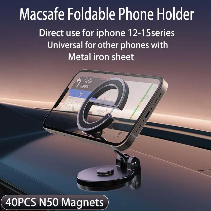 720 Rotate Magnetic Car Phone Holder Stand Magnet Mount