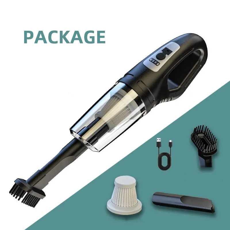 Car Vacuum Cleaner Handheld Powerful Suction Rechargeable Wireless