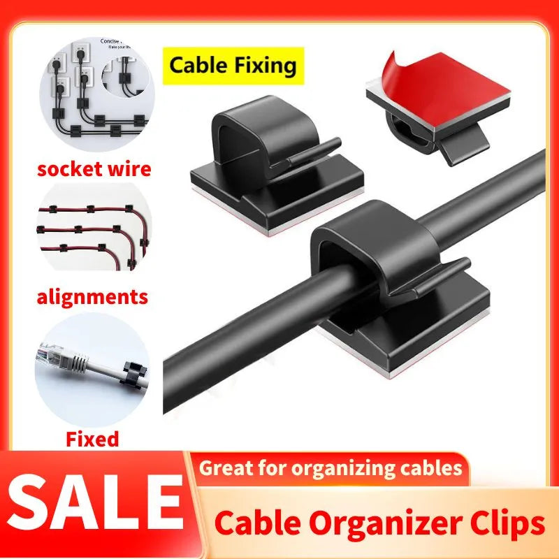 Cable Organizer Clip Self Adhesive Multi Purpose