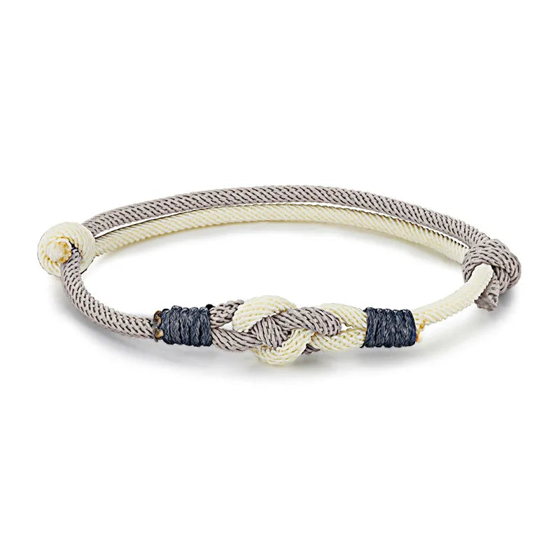 Lucky Men Women Sauvignon Blanc Knot Rope Lovers Couple Bracelet