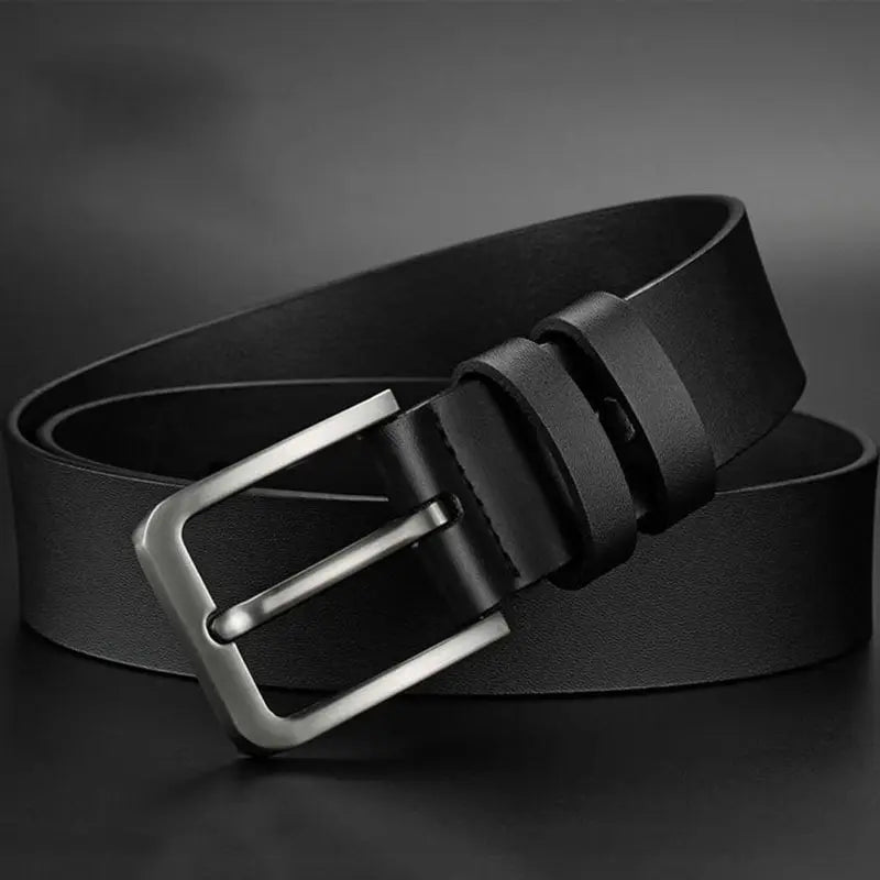 Mens Alloy Square Pin Buckle Belts Pu Leather