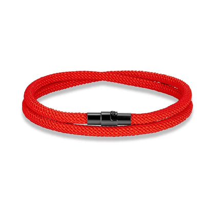 Minimalist Double Layer Rope Magnet Clasp Bracelet for Men Women