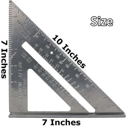 7 "Aluminum Alloy Triangle Ruler Precise Thickened Angle Ruler