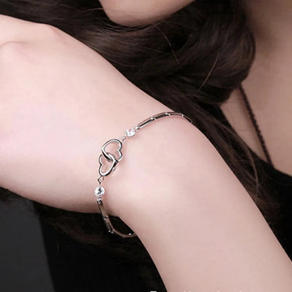 925 Sterling Silver Bracelets Bangles for Women Valentines Days Gift