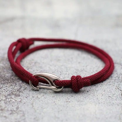 Adjustable Thin Cord Double Layer Handmade Weaven Rope Bracelet