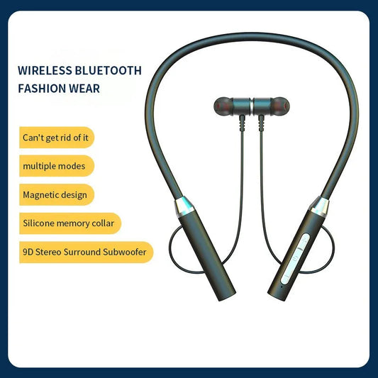 Neck Mounted Bluetooth Earphones Wireless Ultra Long Standby