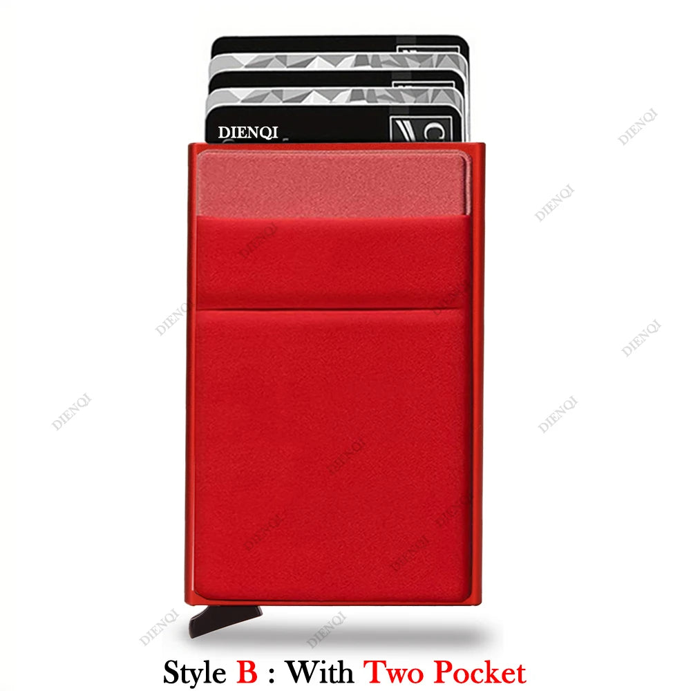 Multi Bank Credit Card Holder Mens RFID Slim Thin Wallet