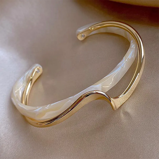 Shellfish Bracelet Board Bend Metal Bangles Womens