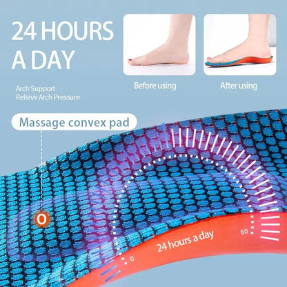 Orthopedic Shoe Insoles for Shock Absorption Breathable Pain Free