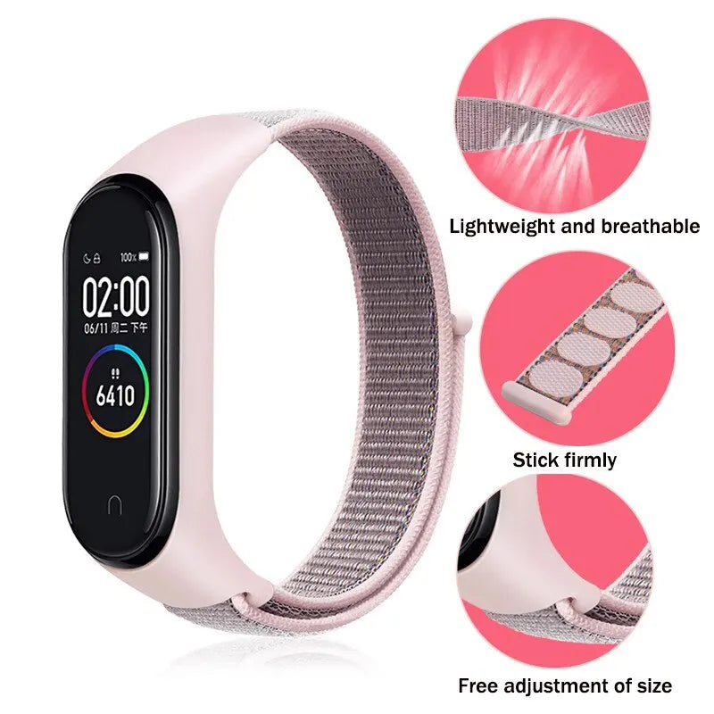 Nylon Strap For Xiaomi Mi Band 7 6 5 4 3 Bracelet Watchband