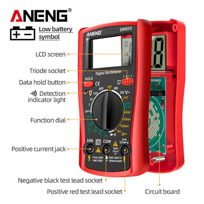 ANENG DM850 1999 Counts Digital Multimeter