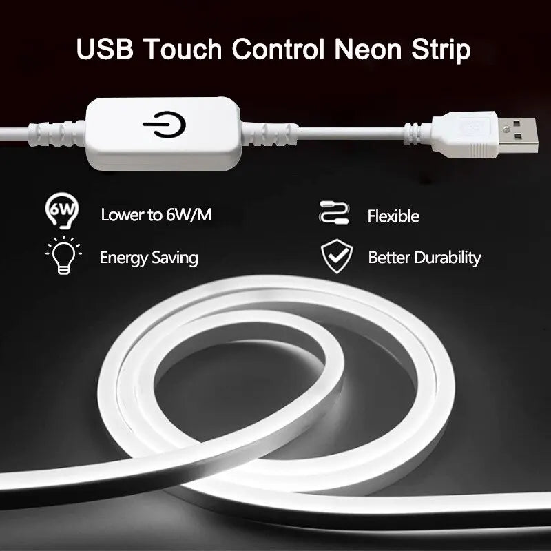 USB Neon Light Led Strip Lights Waterproof Flexible