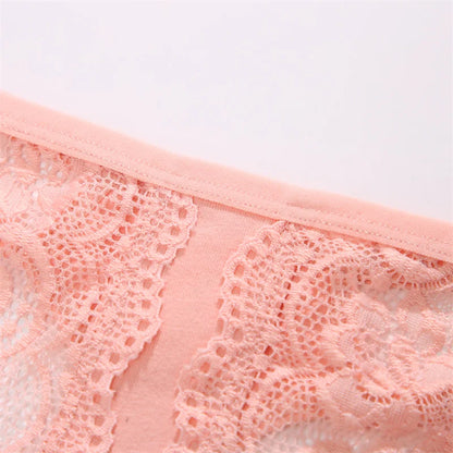 Sexy Lace Thin Waist Panties Hollow Out Thongs G-String Underwear