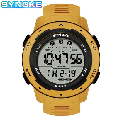 Mens Sports Multifunctional Waterproof Luminous 50m LED Digital Watch