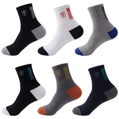 5 Pairs Breathable Cotton Sports Men Stockings