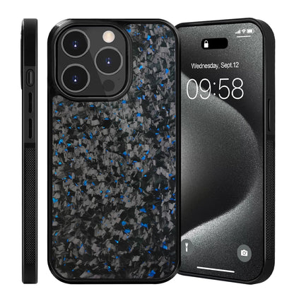 Forged Carbon Fiber Armor Wireless Charge Case for iPhone 15 14 13