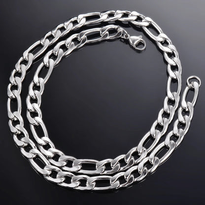 925 Sterling Silver Necklace Long Chain Lobster Clasp for Men Women