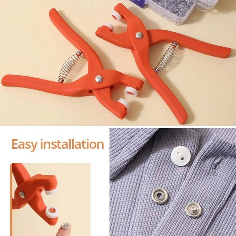 Hand Pressure Pliers with 50pcs Snap Button Kit