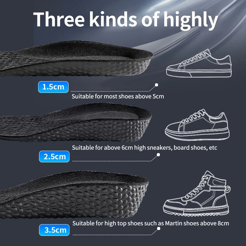 Memory Foam Height Increase Insoles Elevate Your Comfort and Confidence