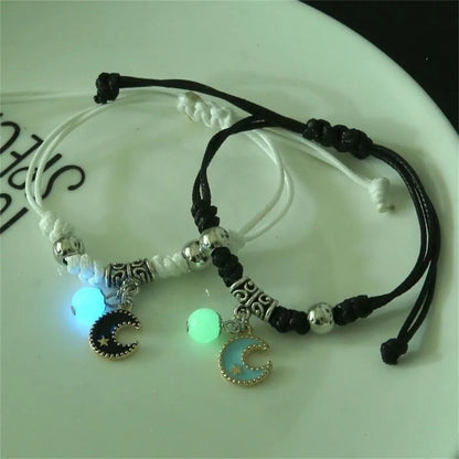 Luminous Beads Star Couple Bracelet For Women Men